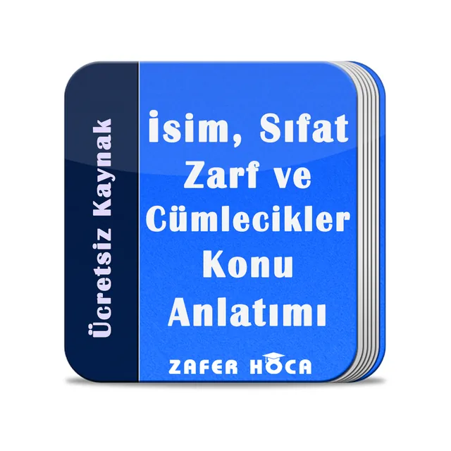 İsim, Sıfat, Zarf ve Cümlecikler Konu Anlatımı — kapak